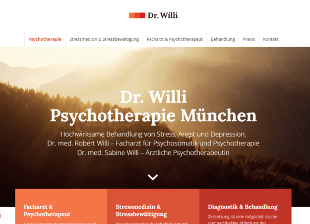 Webseiten für Ärzte Referenz Dr. Willi