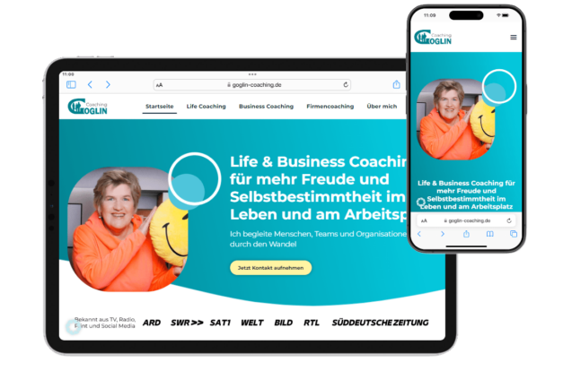 Coaching Website Referenz von Carmen Goglin, Reutlingen, Referenz GOGLIN COACHING