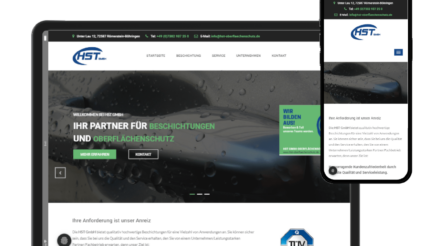 HST GmbH Referenz, modernes Webdesign, HTML Website erstellen lassen, Schwäbische Alb