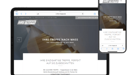 Referenz Webdesign Handwerker, SEO Handwerker Ihre Treppe, Webdesign Handwerker, Referenz IHRE TREPPE