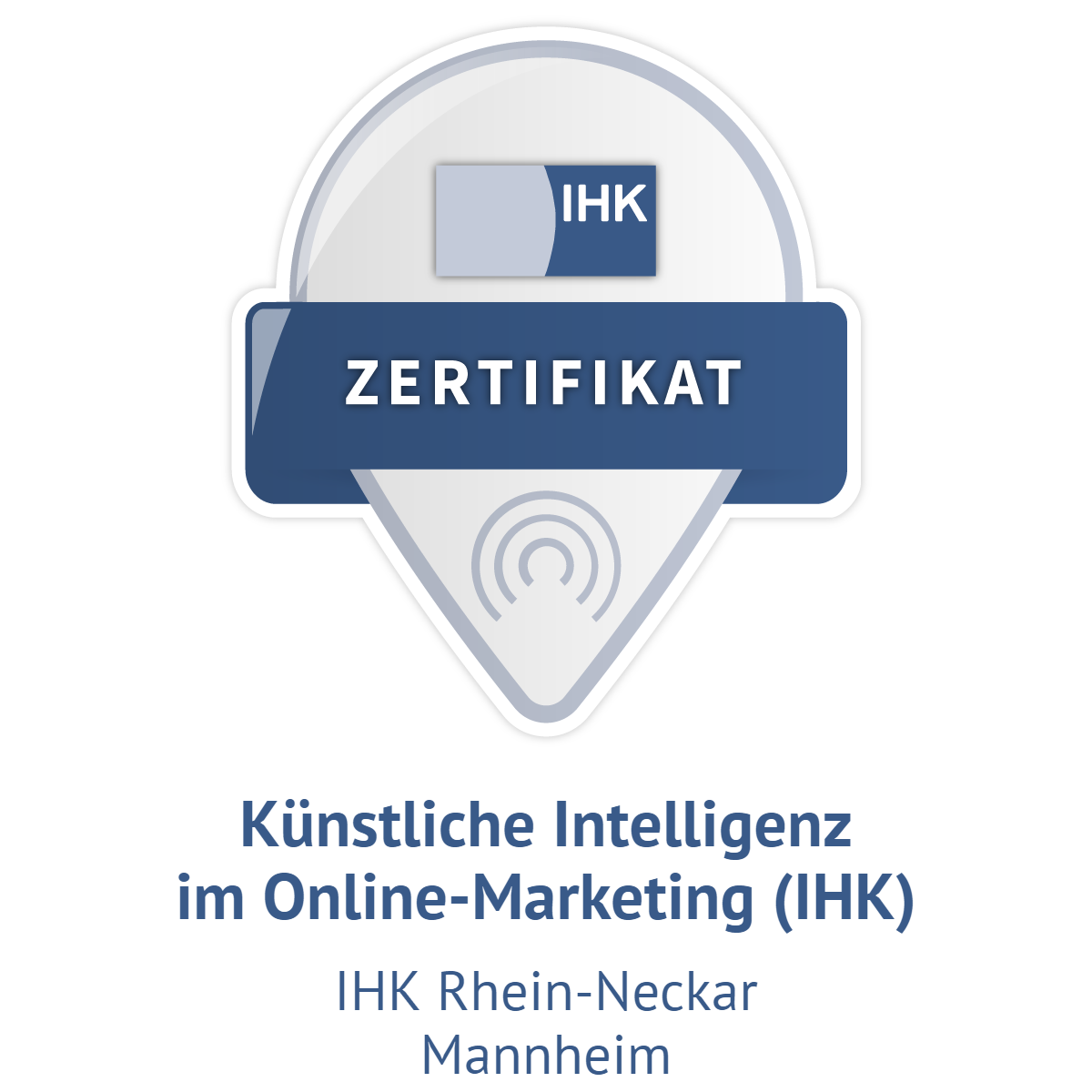 IHK Badge KI im Online Marketing