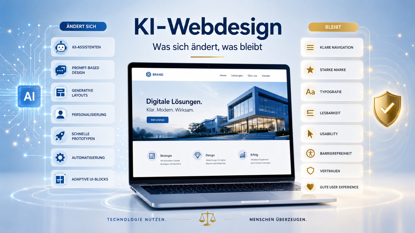 KI-Webdesign: Was sich ändert, was bleibt
